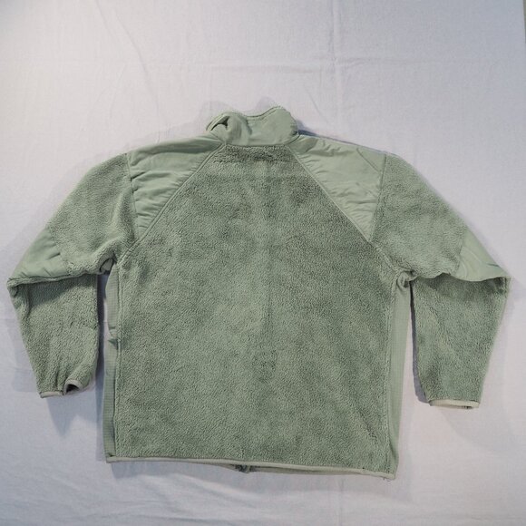 Gen III Fleece Jacket Large Green Cold Weather Full Zip Military Army Bomber - Picture 2 of 11